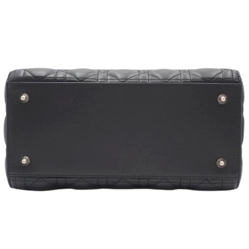 Lady Dior Cannage Medium 2-Way Shoulder Bag in Lambskin