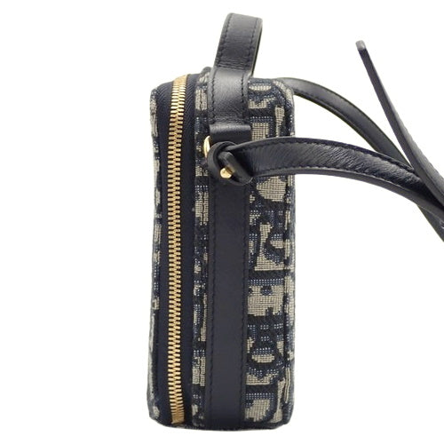 Dior Oblique Jacquard 30 Montaigne Box Bag, Shoulder, Crossbody, Canvas and Leather