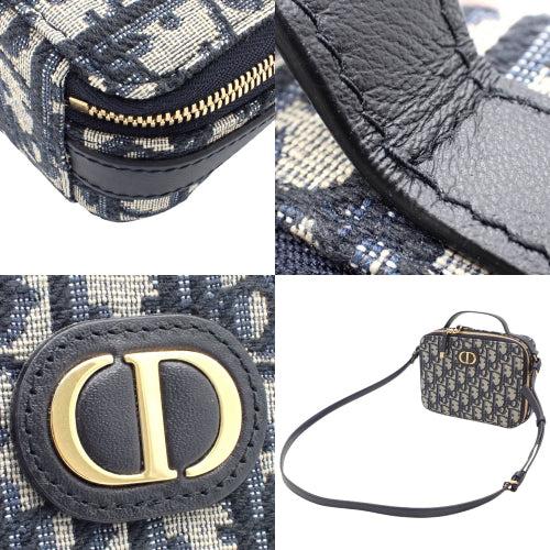 Dior Oblique Jacquard 30 Montaigne Box Bag, Shoulder, Crossbody, Canvas and Leather