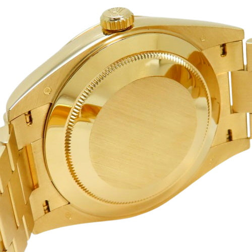 [Warranty included] 228238 Day-Date YG Random Number Automatic Black Diagonal Grid Purchased December 2020 Black Gold