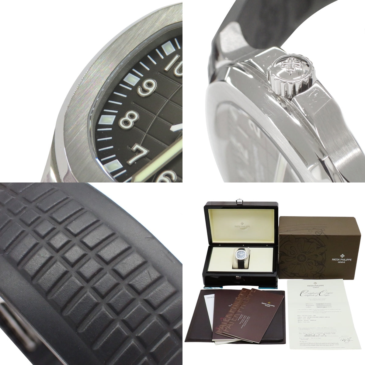 5165A-001 Aquanaut Large SS/Rubber Stainless Steel Automatic Black