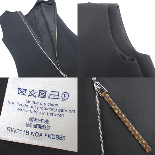 V-neck sleeveless dress RW211, 2021 apparel fashion, beaded, size 36, wool and silk
