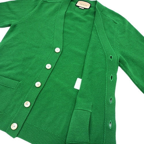 后颈徽标针织开衫