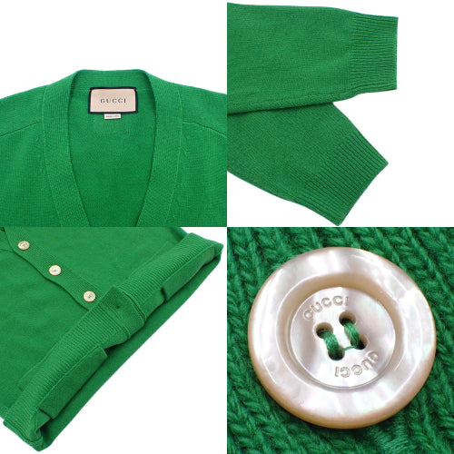 后颈徽标针织开衫