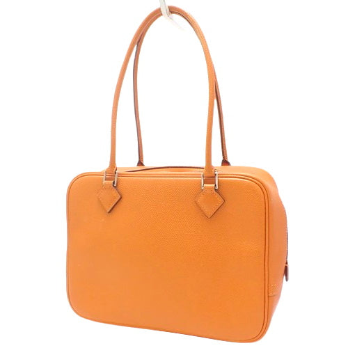 Mini Plume 20 迷你 Epsom 皮革手提包，配钯金金属配件和 H 形印章