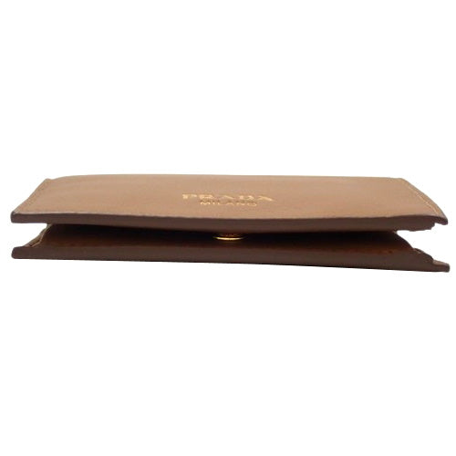 Bi-fold wallet, leather, camel, 1MV204 2CYS F03BH (current product as of February 2025)