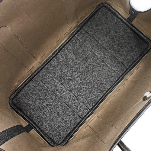 [New] Garden Party Verso PM Toile Officier Negonda Palladium Hardware Dune Etoupe Black W Stamp