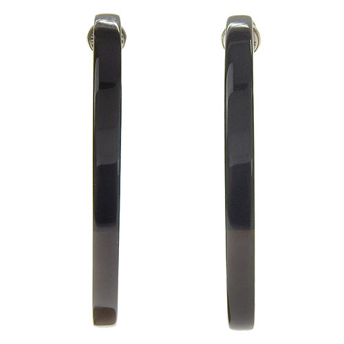 水牛角耳环，配钯金配件