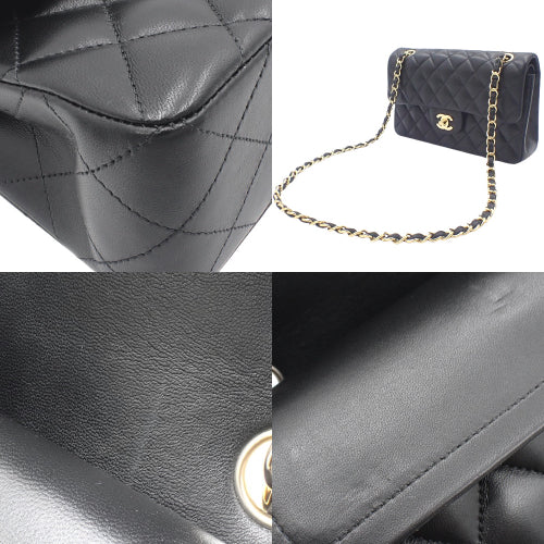 Matelasse Coco Mark Double Flap Chain Shoulder Bag, Crossbody, Double Flap, Lambskin