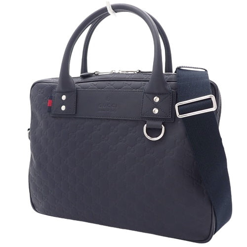 Guccissima 公文包手提包通勤包橡胶效果皮革 328937