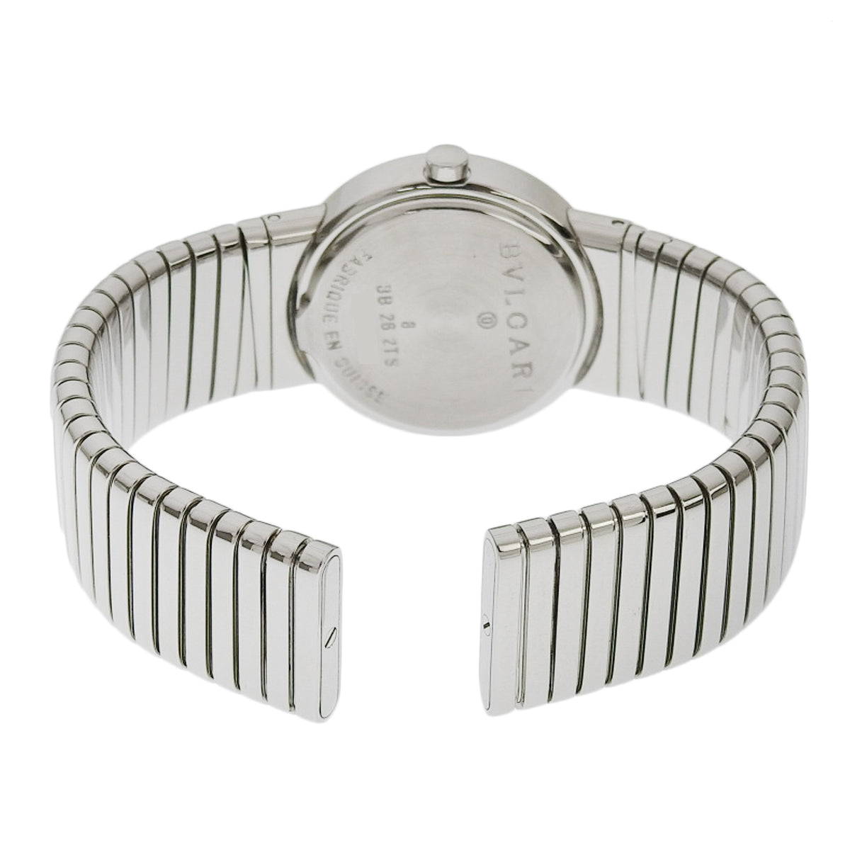 Tubogas BB262TS 不锈钢镶钻石英女表