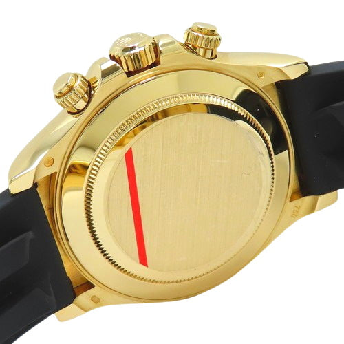 [Warranty included] 116518LNG Daytona, YG/Rubber, Random Number, Automatic, Champagne Gold, 8 Diamonds