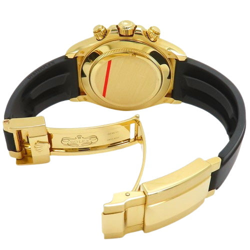 [Warranty included] 116518LNG Daytona, YG/Rubber, Random Number, Automatic, Champagne Gold, 8 Diamonds