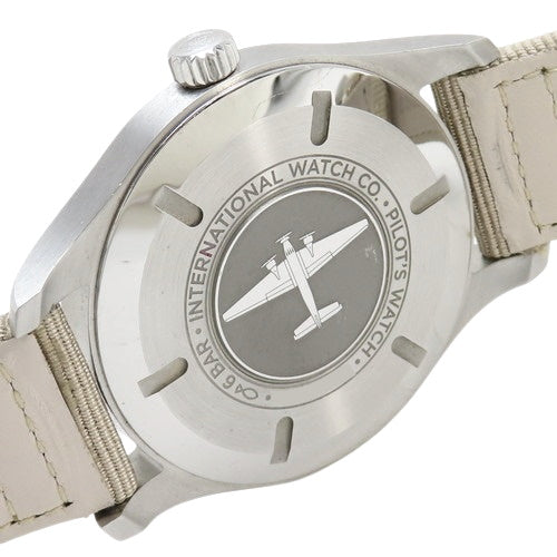 IW327017飞行员腕表马克18型精钢/帆布表带自动上链象牙白