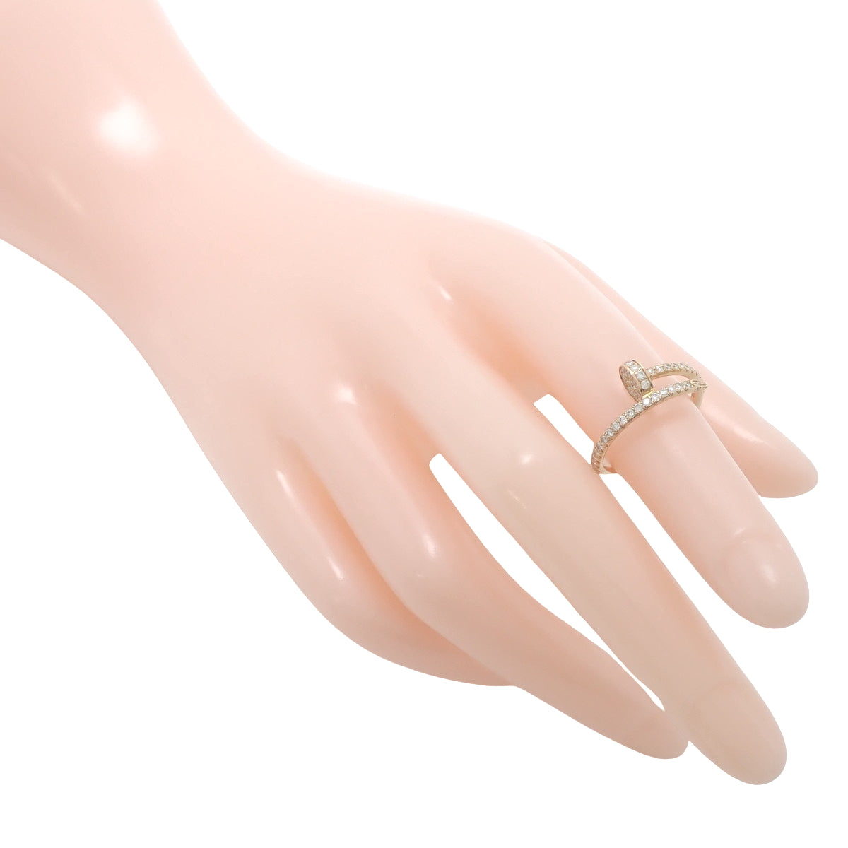 Juste un Clou diamond ring, small model, diamond, 18K pink gold, PG