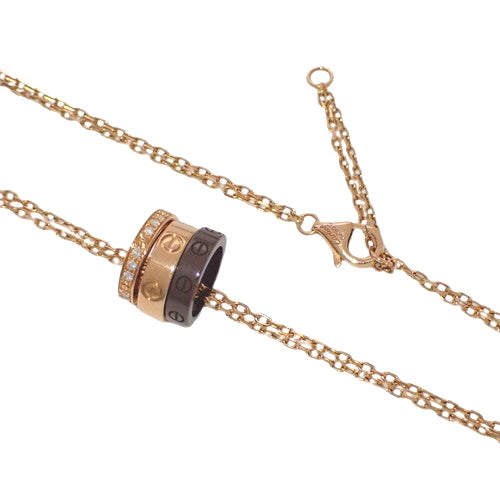 爱心三环 钻石 K18 粉红金 PG 陶瓷