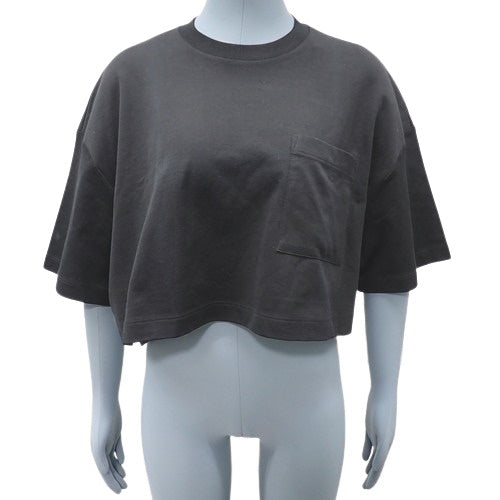 クロップド Tシャツ 2022年 半袖 アパレル ファッション ショート丈 S コットン NERO ネロ 3560A