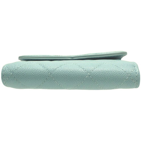 Matelasse CC Filigree Classic Small Flap Wallet in Caviar Leather A81940