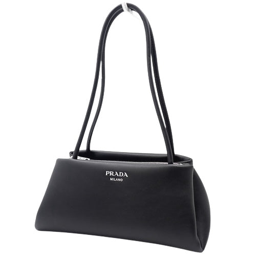 ロゴ ワンショルダー ハンドバッグ 肩掛け SOFTY NERO 1BA368