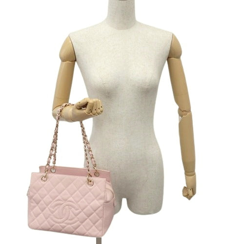 Matelasse Coco Mark Reissue Chain Tote Bag in Caviar Skin