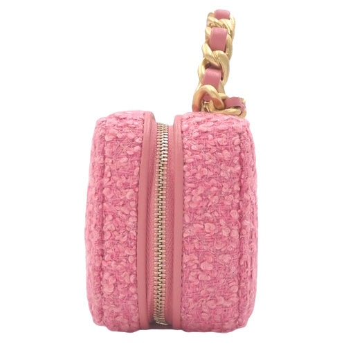 Coco Mark Mini Vanity Chain Shoulder Bag in Tweed