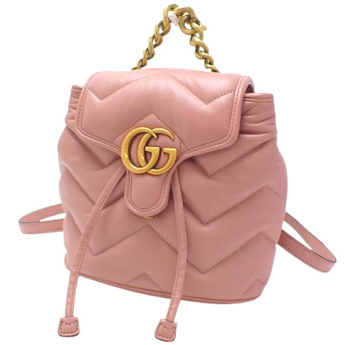 GG Marmont 绗缝迷你皮革背包 777253