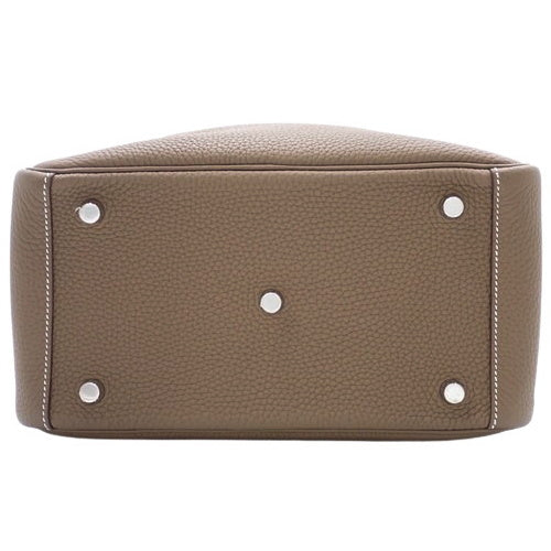 Lindy 26，Taurillon Clemence皮革，钯金五金件，大象灰/灰褐色，银色五金件，D刻印。