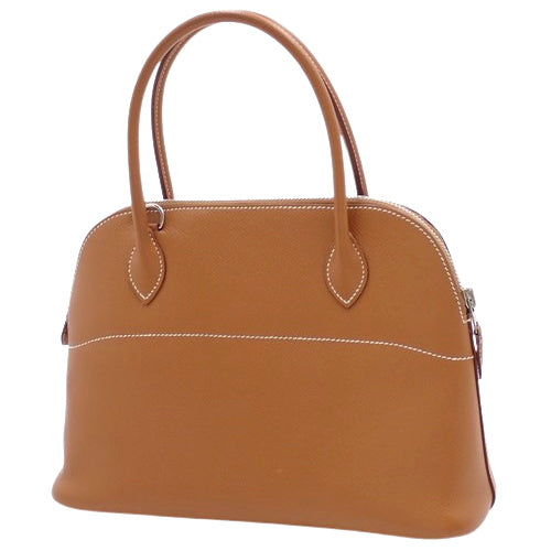 Bolide 27 Epsom leather with palladium hardware and gold accents.