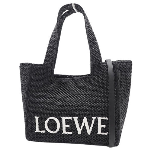 Font Tote 中号拉菲草手提包 A685B61X01