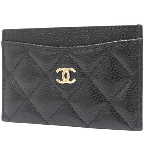 Matelasse Classic Card Case/Pass Case in Caviar Leather AP0213