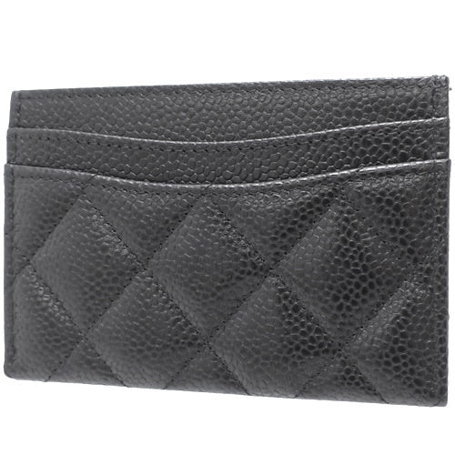 Matelasse Classic Card Case/Pass Case in Caviar Leather AP0213
