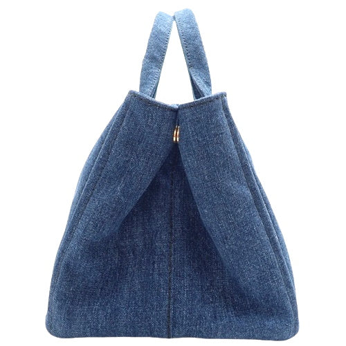 CANAPA 2-Way Shoulder/Crossbody Tote Bag, Denim, B2642B