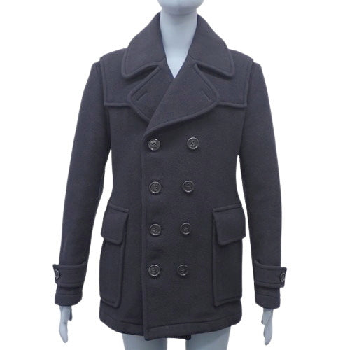 Double-breasted peacoat M