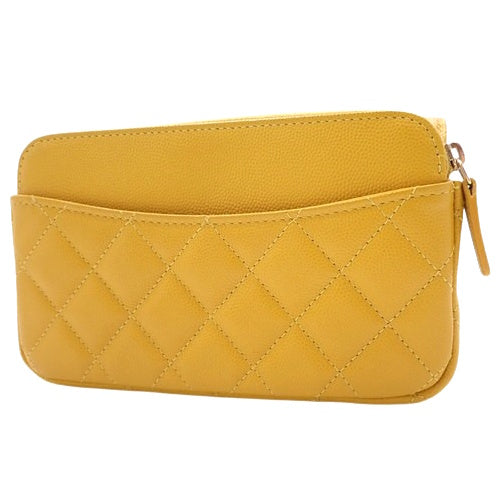 Matelasse Coco Mark Chain Wallet in Caviar Skin AP2096