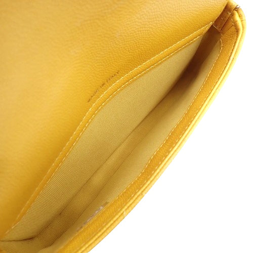 Matelasse Coco Mark Chain Wallet in Caviar Skin AP2096