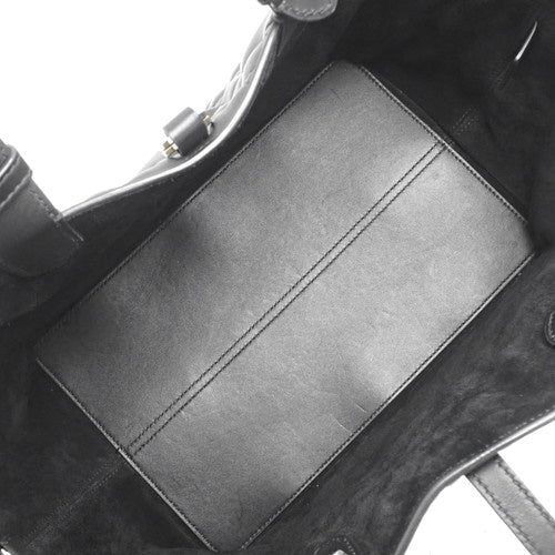 Macro Cannage Dior Toujours bag, medium, calfskin, black, M2821OSNW_M900, 2-way tote bag/handbag.