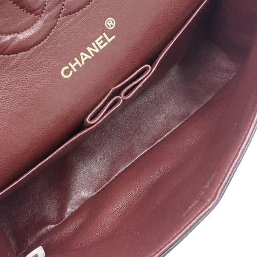 Matelasse Coco Mark Double Flap Chain Shoulder Bag in Lambskin