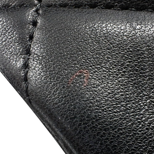 Matelasse Coco Mark Double Flap Chain Shoulder Bag in Lambskin