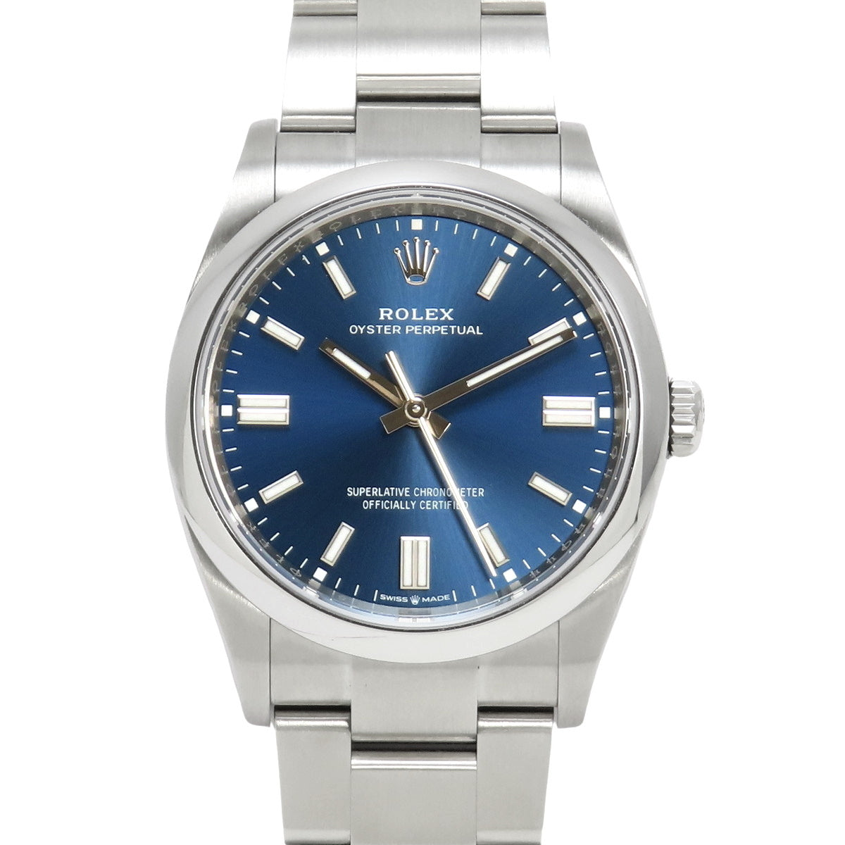 126000 Oyster Perpetual 36 SS, random serial number, automatic winding, blue dial.