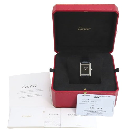 WSTA0072 坦克大师LM 不锈钢 SS/鳄鱼皮 石英 黑色