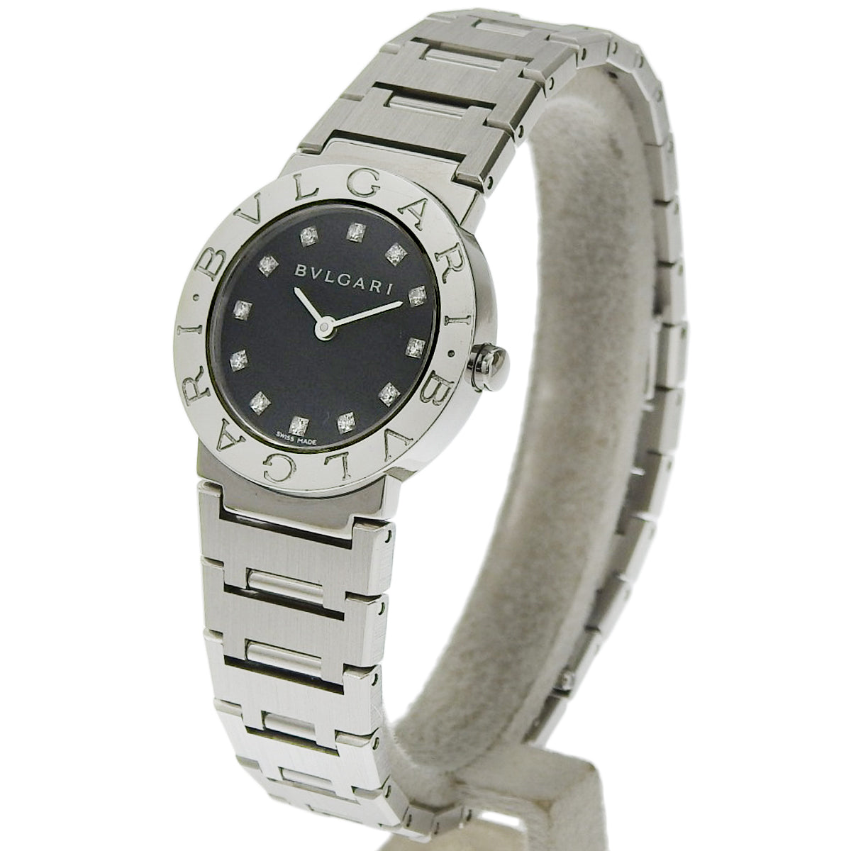 BB26SS Bulgari Bulgari SS Quartz Black 12PD
