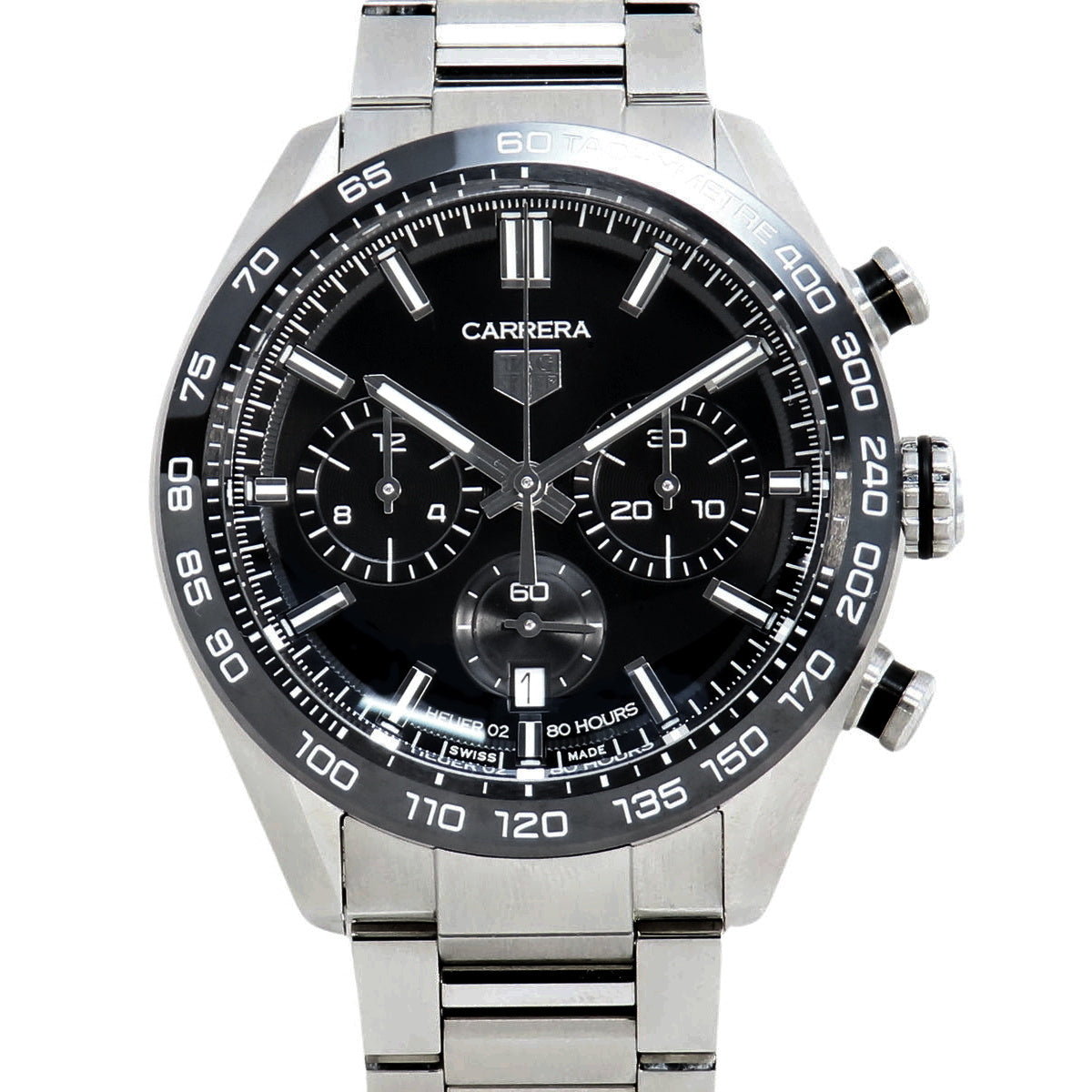 CBN2A1B.BA0643 卡莱拉计时码表 不锈钢 自动上链 黑色