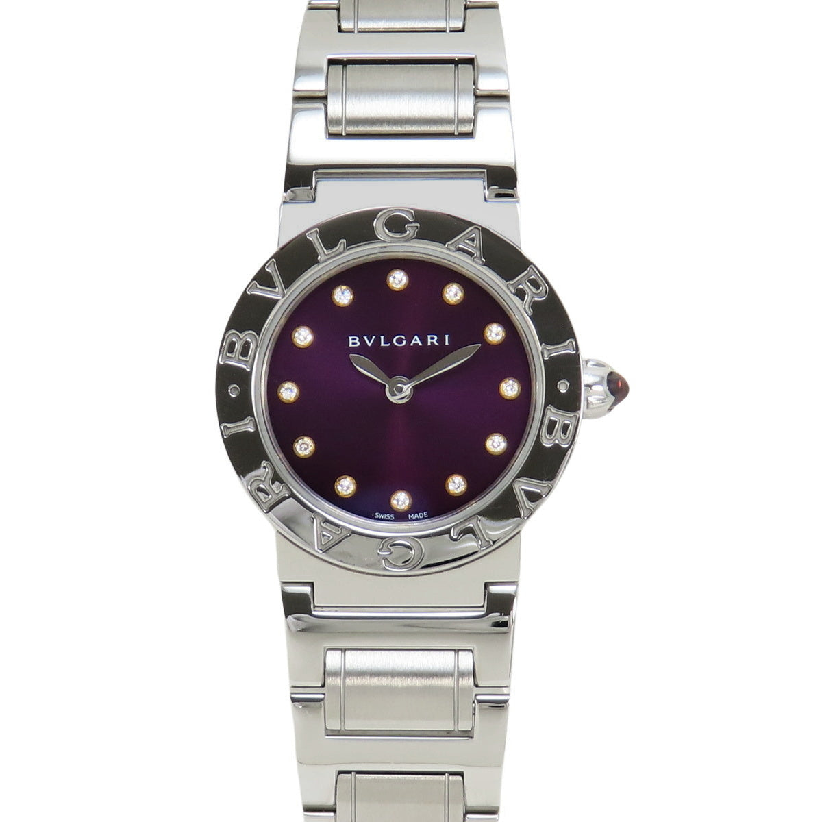 BBL26S BVLGARI BVLGARI SS Quartz Purple 12PD