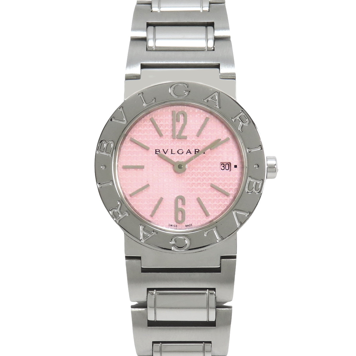 宝格丽宝格丽BBL26S精钢石英粉色腕表