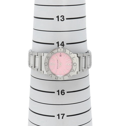 宝格丽宝格丽BBL26S精钢石英粉色腕表