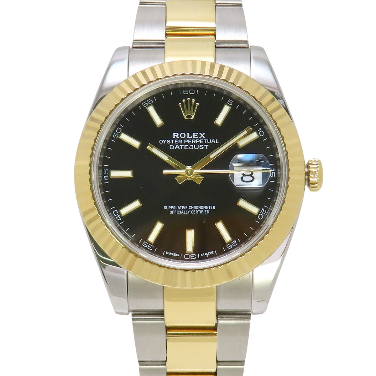 [Warranty included] 126333 Datejust 41 YG/SS Random Number Automatic Black