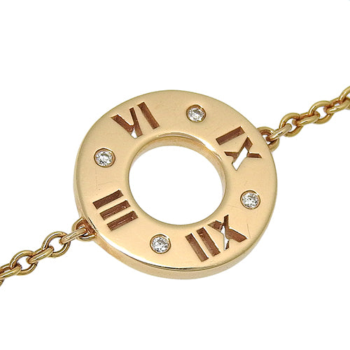 Atlas 18K 黄金镶钻穿孔手链