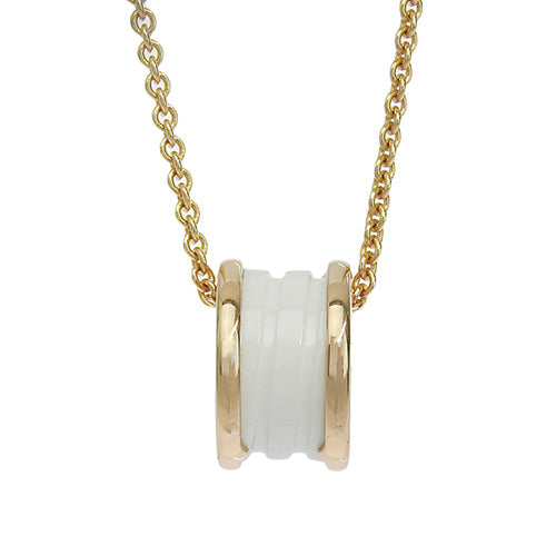 B.zero1 Necklace in 18K Pink Gold, PG and White Ceramic
