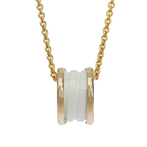B.zero1 Necklace in 18K Pink Gold, PG and White Ceramic