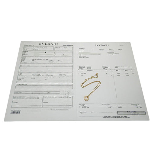 ビー・ゼロワン ネックレス K18 ピンクゴールド PG ホワイトセラミック